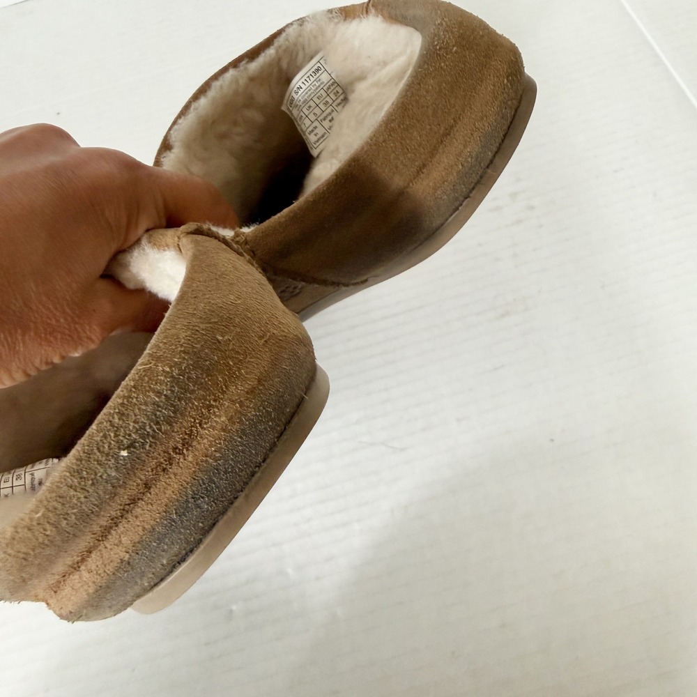 UGG Women's Elea Chestnut Sheepskin Slip On Comfort Slippers Size 7 - Picture 5 of 7